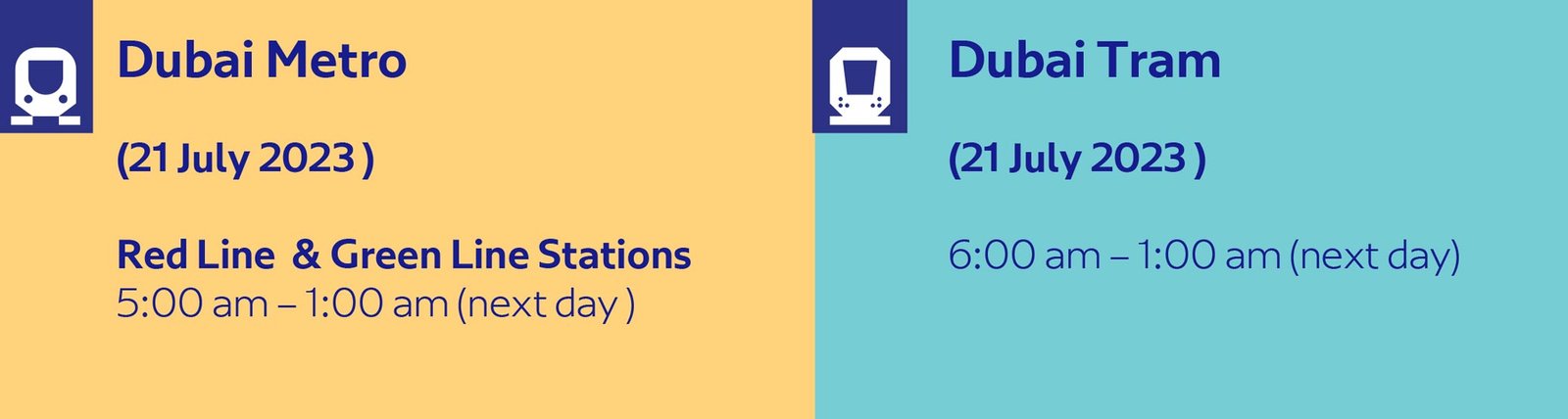 Dubai Metro Timings for New Year Dubai Metro Information
