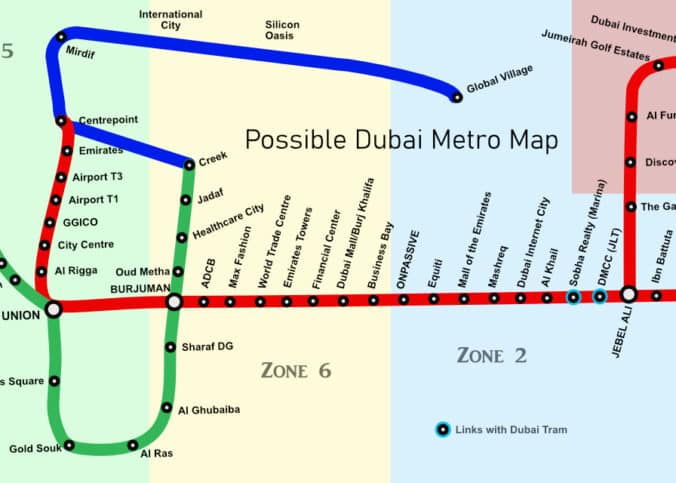 blue line dubai metro